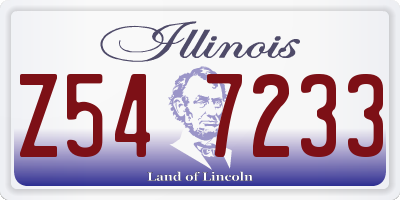 IL license plate Z547233