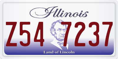 IL license plate Z547237