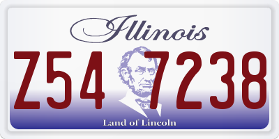 IL license plate Z547238