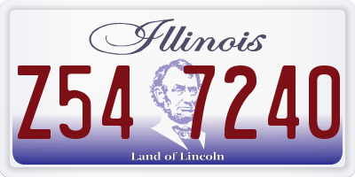 IL license plate Z547240