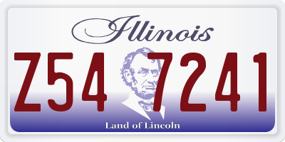 IL license plate Z547241