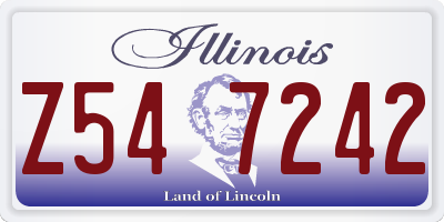 IL license plate Z547242