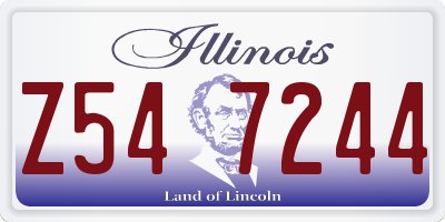 IL license plate Z547244