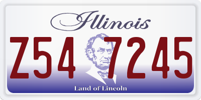 IL license plate Z547245
