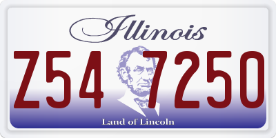 IL license plate Z547250