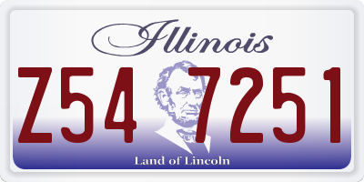 IL license plate Z547251
