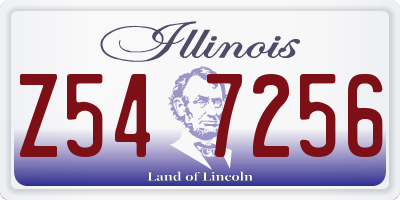 IL license plate Z547256