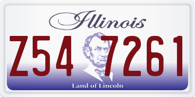 IL license plate Z547261
