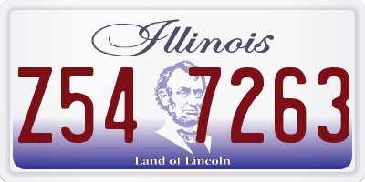 IL license plate Z547263