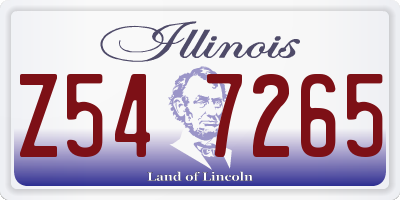 IL license plate Z547265
