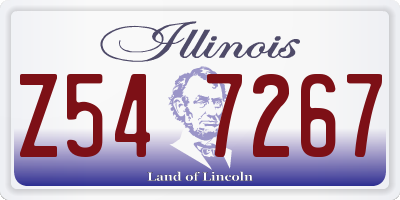 IL license plate Z547267