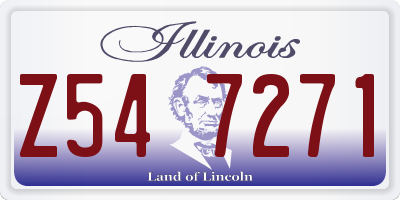 IL license plate Z547271