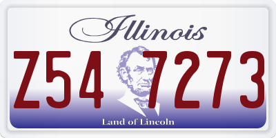 IL license plate Z547273