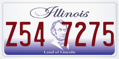 IL license plate Z547275