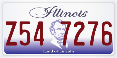 IL license plate Z547276