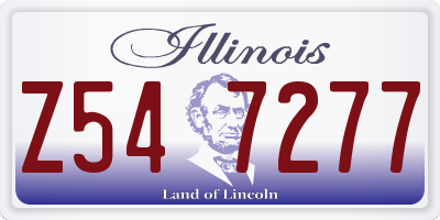 IL license plate Z547277