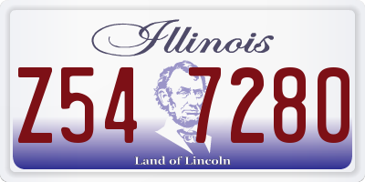 IL license plate Z547280
