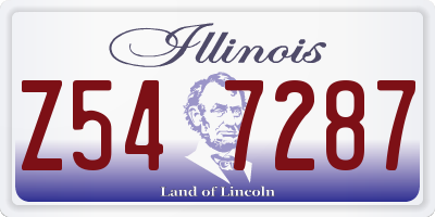 IL license plate Z547287