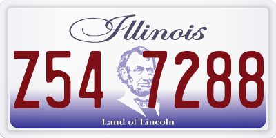 IL license plate Z547288