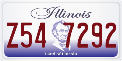 IL license plate Z547292