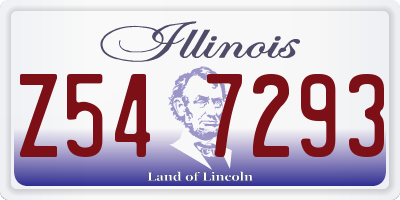 IL license plate Z547293