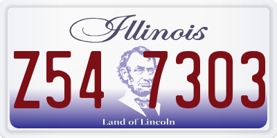 IL license plate Z547303