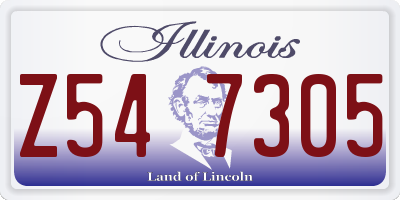 IL license plate Z547305