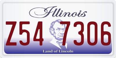IL license plate Z547306