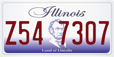 IL license plate Z547307