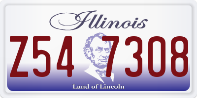 IL license plate Z547308