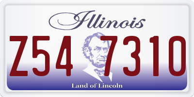 IL license plate Z547310