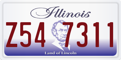 IL license plate Z547311