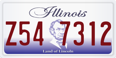 IL license plate Z547312