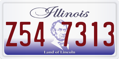 IL license plate Z547313
