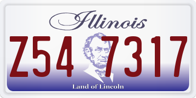 IL license plate Z547317