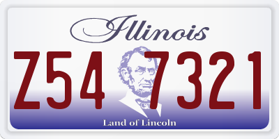 IL license plate Z547321