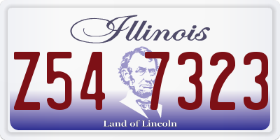 IL license plate Z547323
