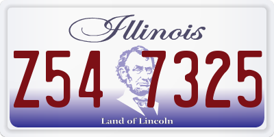 IL license plate Z547325