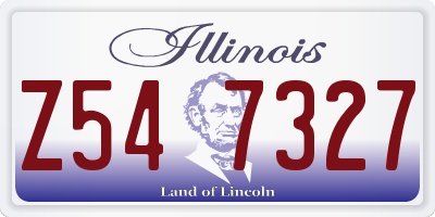 IL license plate Z547327