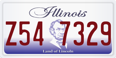 IL license plate Z547329