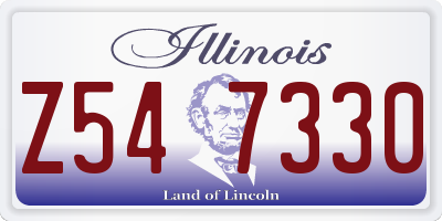 IL license plate Z547330