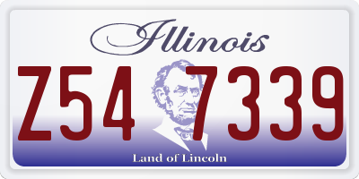 IL license plate Z547339