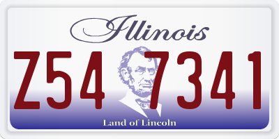 IL license plate Z547341
