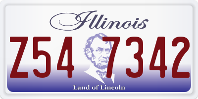 IL license plate Z547342