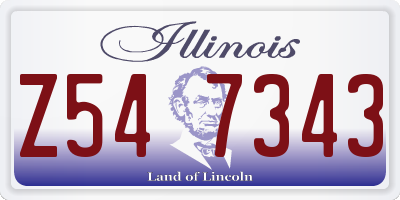 IL license plate Z547343