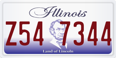 IL license plate Z547344