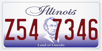 IL license plate Z547346