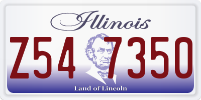 IL license plate Z547350