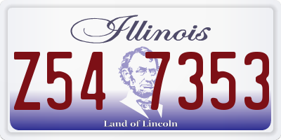 IL license plate Z547353