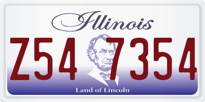 IL license plate Z547354
